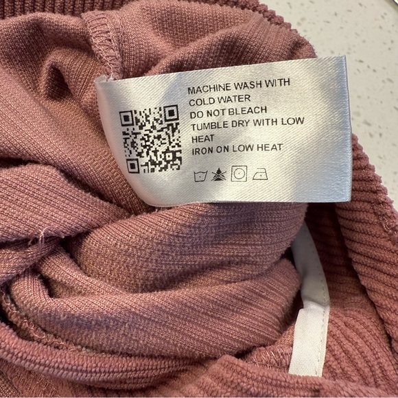 Cider Mauve Corduroy Wide Leg High Waist Flare Pants Women’s Large Fall - Picture 7 of 7